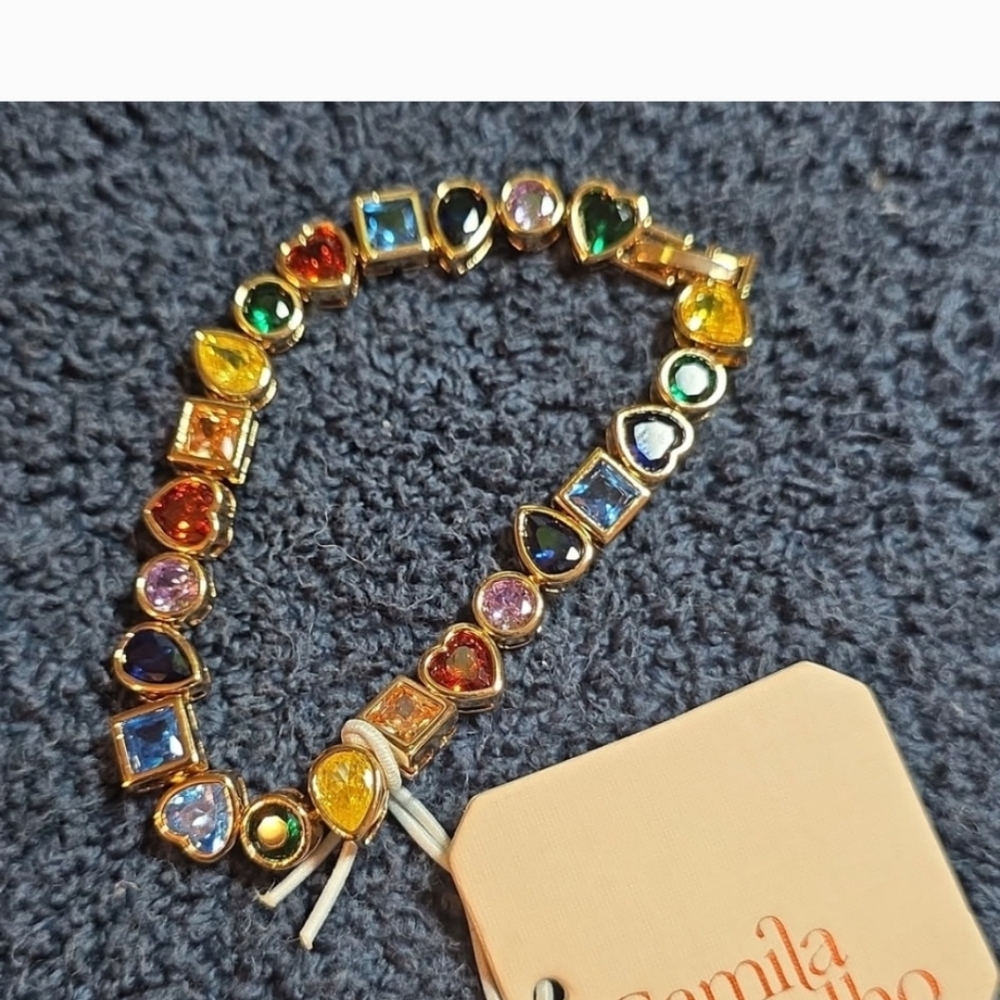 Camila Coelho Multicolor Gem Bracelet